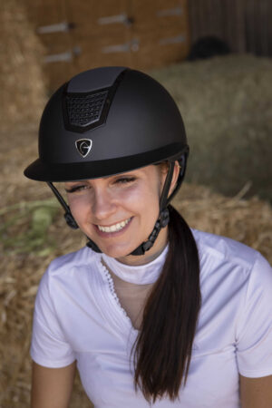 EQUITHEME Airy L ridehjelm sort/sort (56–58)