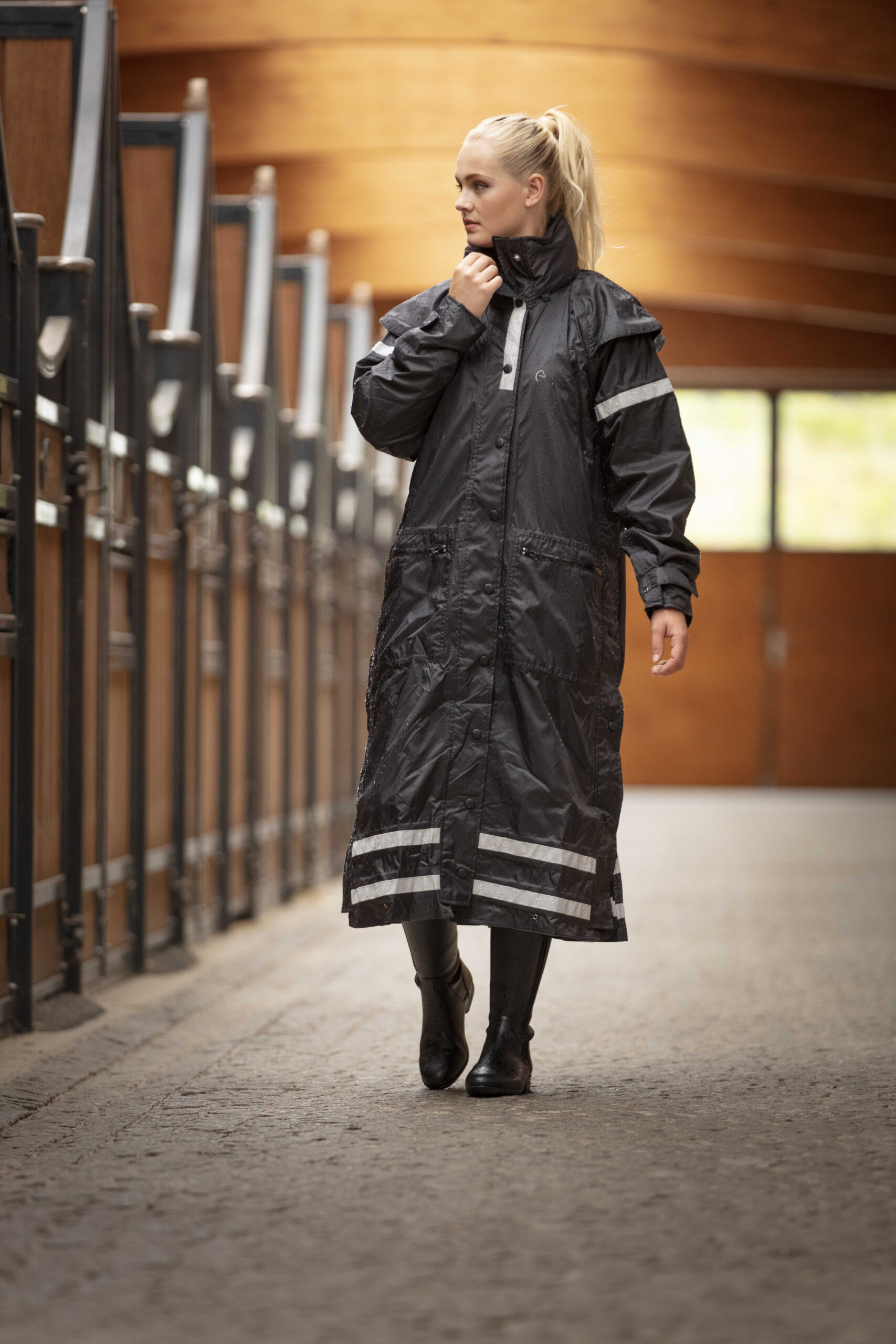 EQUITHEME Lang ridefrakke sort (XL) - Billede 2