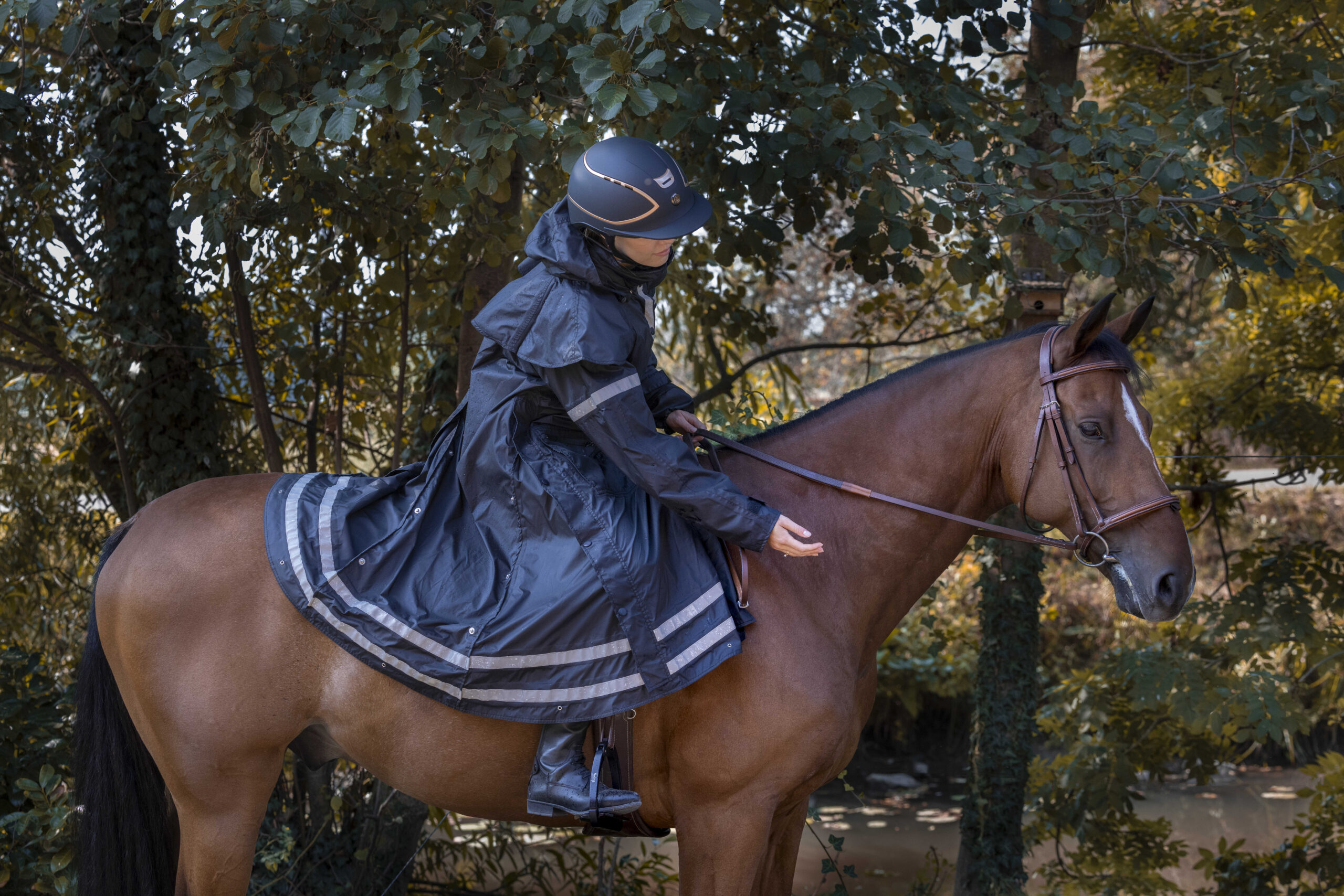 EQUITHEME Lang ridefrakke sort (XL) - Billede 12