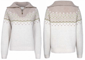 CAVALLO Cavalleara Halfzip Strikket Pullover Peanut str. 38